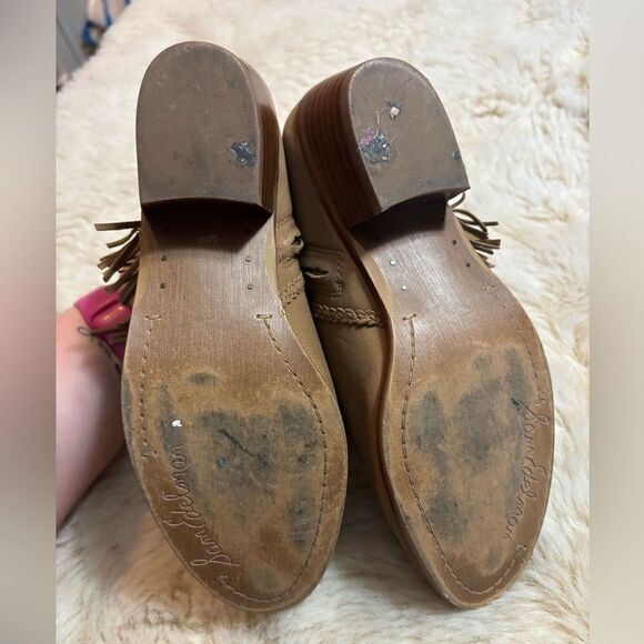 Sam Edelman Brown Suede Ankle Boots with Tassel Zipper Pull size 6.5 - Picture 8 of 8